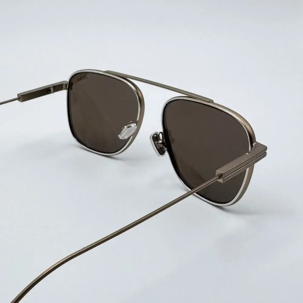 Ermenegildo Zegna Sunglasses EZ0291 35E Matte Light Brown Frame Brown Lens 57mm